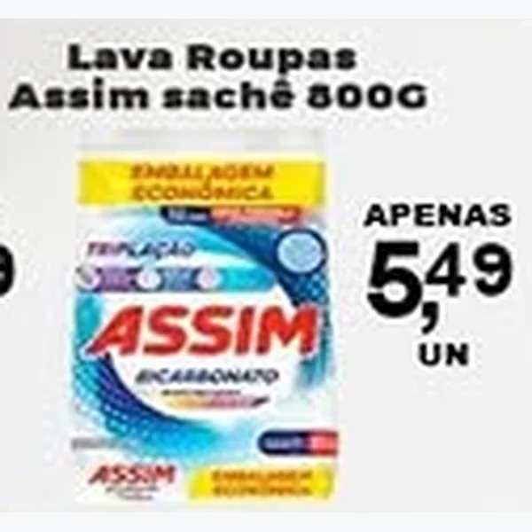 Lava Roupas Assim 800 g