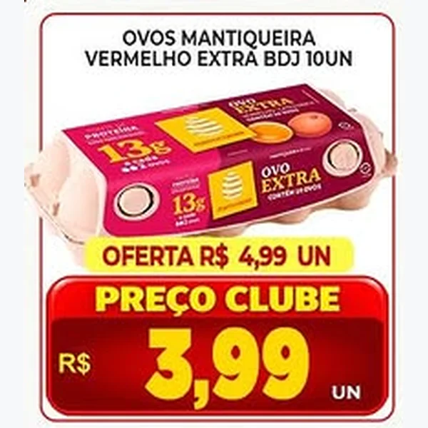 Ovos Vermelhos Extra Mantiqueira 10 un