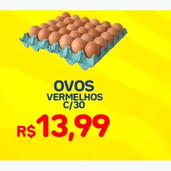 Ovos Vermelhos 30 un