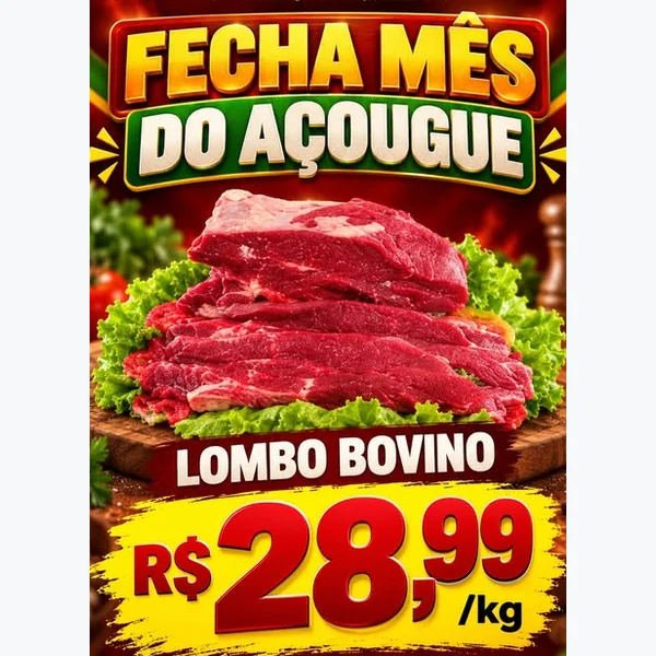 Recorte do encarte de Lombo Bovino