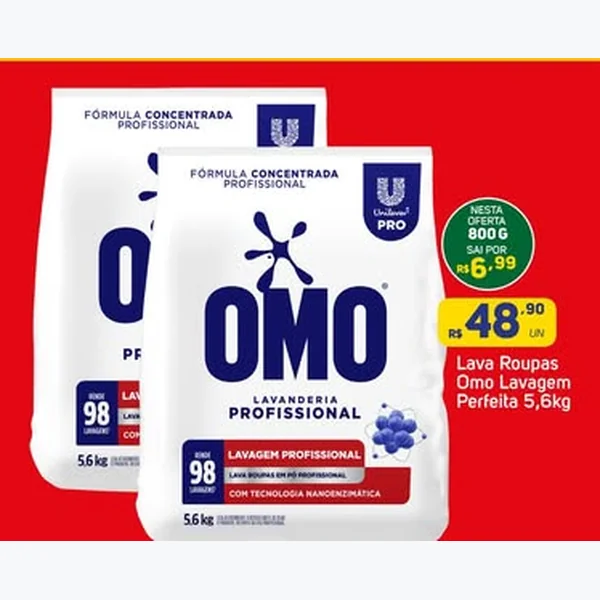 Lava Roupas Lavagem Perfeita Omo 5,6 kg