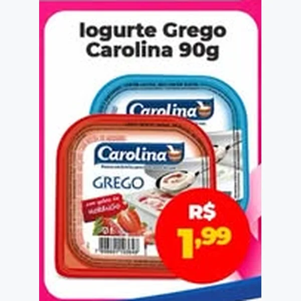 Iogurte Grego Carolina 90 g