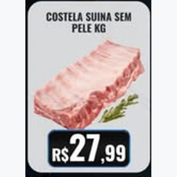 Costela Suína sem Pele