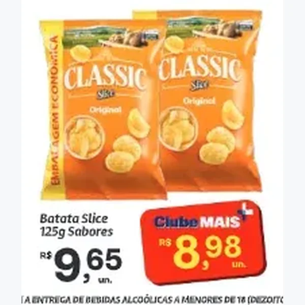 Batata Slice Classic 125 g