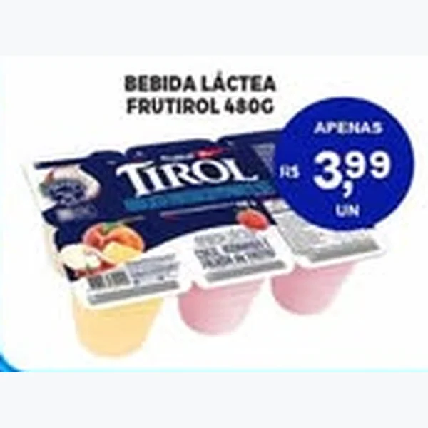 Recorte do encarte de Bebida Láctea Tirol 480 g