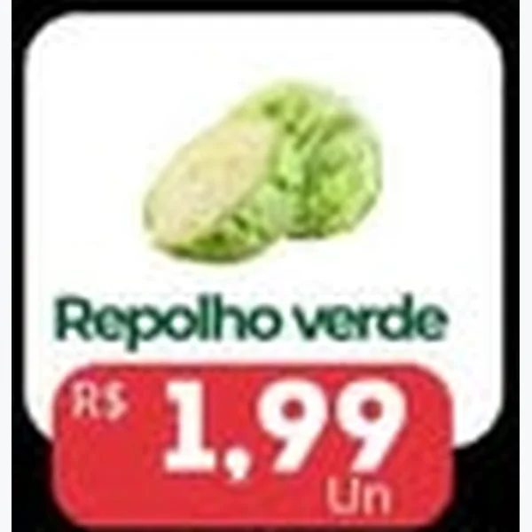 Recorte do encarte de Repolho Verde