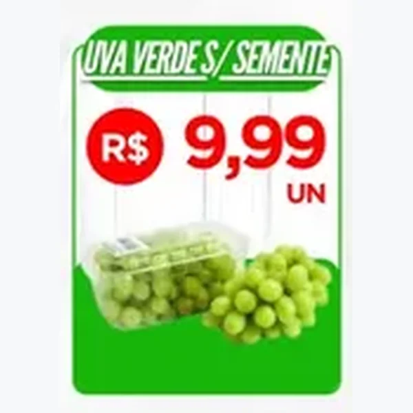 Recorte do encarte de Uva Verde S/ Semente