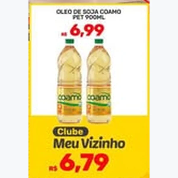 Recorte do encarte de Óleo de Soja Coamo 900 ml