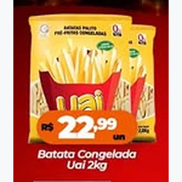 Batata Congelada Uai 2 kg