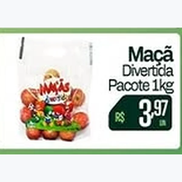 Recorte do encarte de Maçã Divertida 1 kg