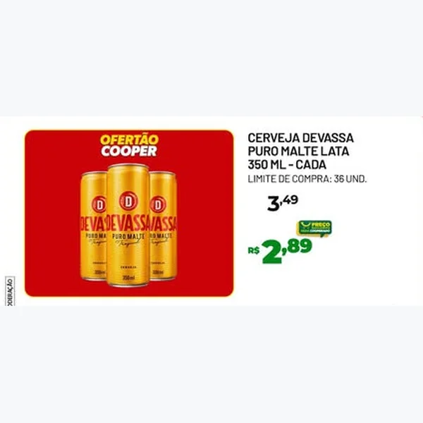 Cerveja Puro Malte Devassa 350 ml