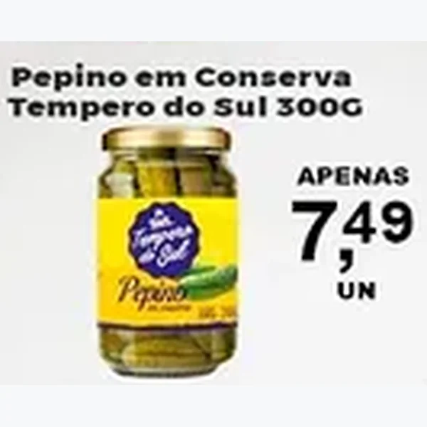 Pepino em Conserva Tempero do Sul 300 g