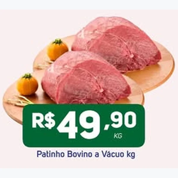 Recorte do encarte de Patinho Bovino a Vácuo