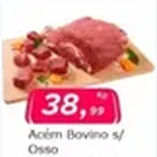 Recorte do encarte de Acém Bovino S/ Osso