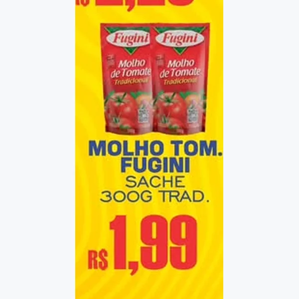 Molho de Tomate Tradicional Fugini 300 g