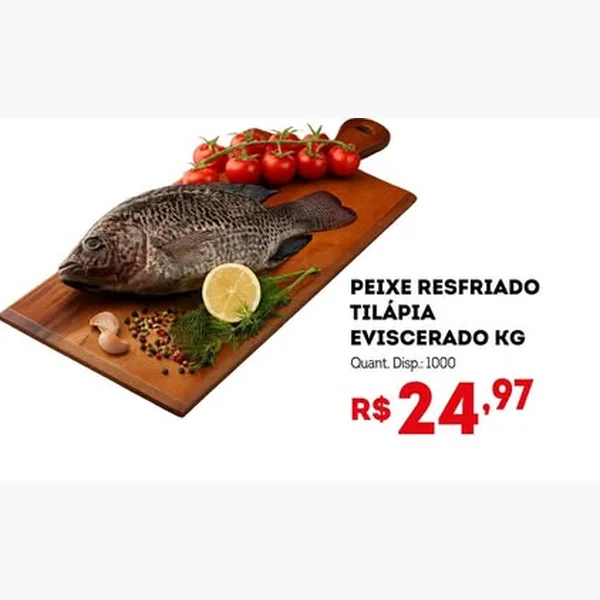 Peixe Resfriado Tilápia Eviscerado