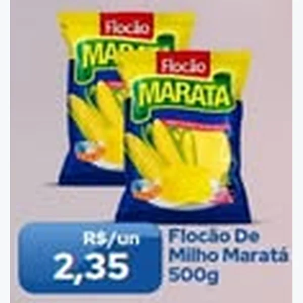 Recorte do encarte de Flocão de Milho Maratá 500 g