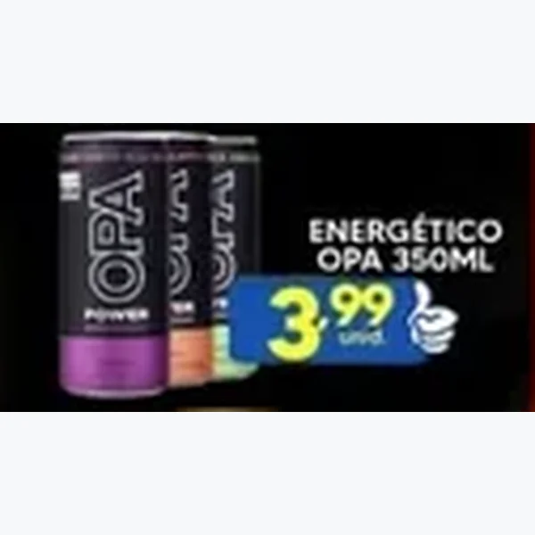 Recorte do encarte de Energético Opa 350 ml