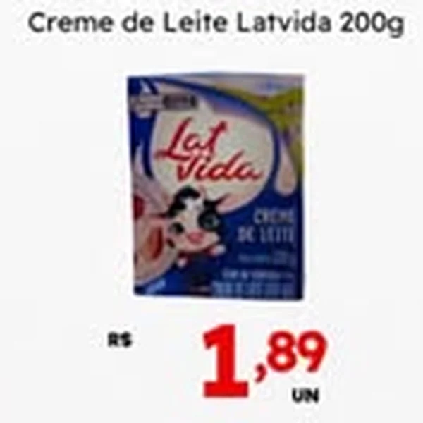 Creme de Leite Latvida 200 g