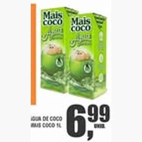 Recorte do encarte de Água de Coco Mais Coco 1 L