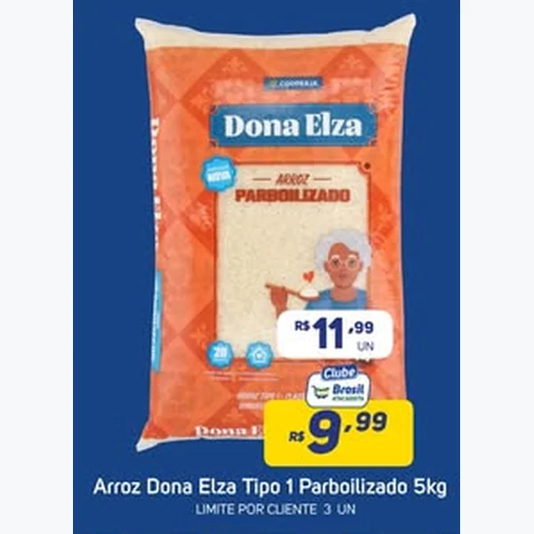 Arroz Tipo 1 Parboilizado Dona Elza 5 kg