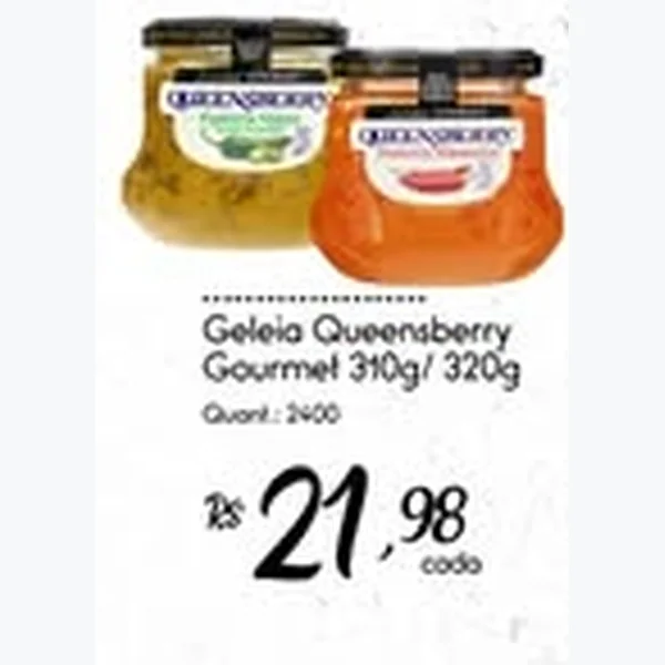 Recorte do encarte de Geleia Gourmet Queensberry 320 g