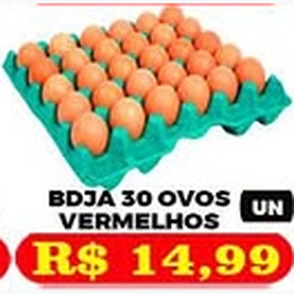 Recorte do encarte de Ovos Vermelhos 30 un