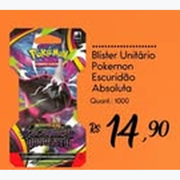 Recorte do encarte de Blister Unitário Pokemon Escuridão Absoluta