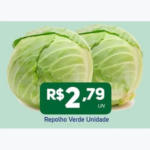 Recorte do encarte de Repolho Verde