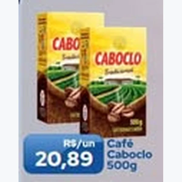 Recorte do encarte de Café Caboclo 500 g