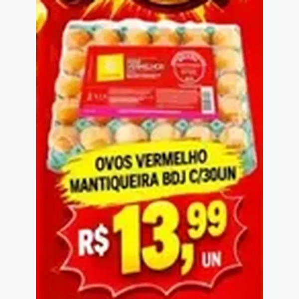 Ovos Vermelhos Mantiqueira 30 un