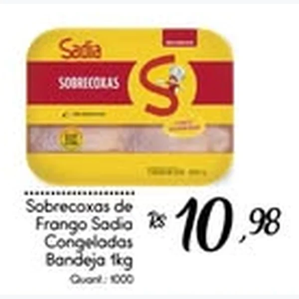 Sobrecoxas Congeladas Sadia 1 kg