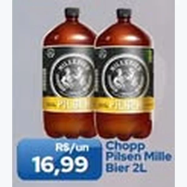 Recorte do encarte de Chopp Mille Bier 2 L