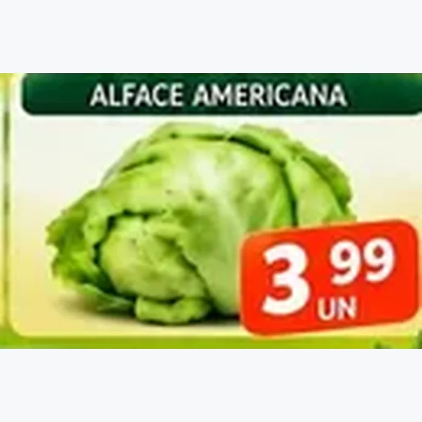 Recorte do encarte de Alface Americana