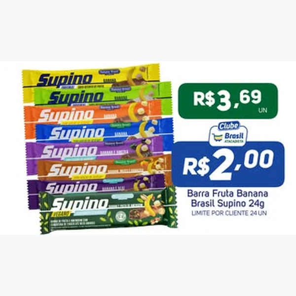 Recorte do encarte de Barra de Fruta Supino 24 g