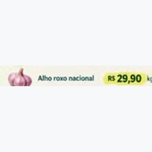 Recorte do encarte de Alho Roxo Nacional