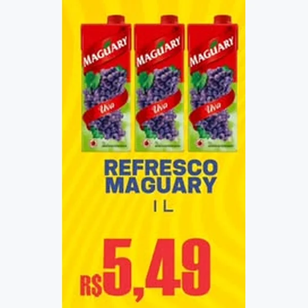 Recorte do encarte de Refresco Maguary 1 L