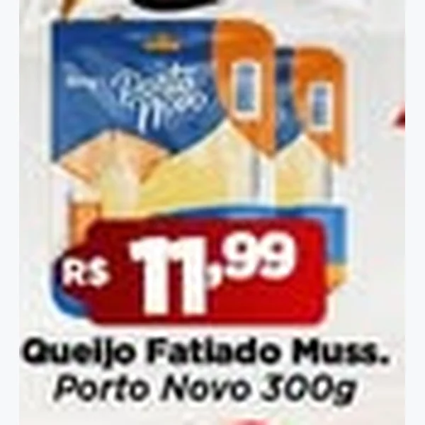 Queijo Fatiado Mussarela Porto Novo 300 g