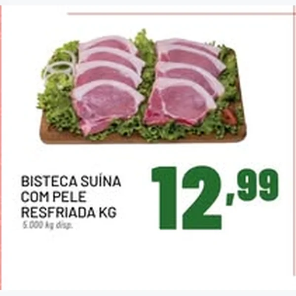 Recorte do encarte de Bisteca Suína com Pele Resfriada