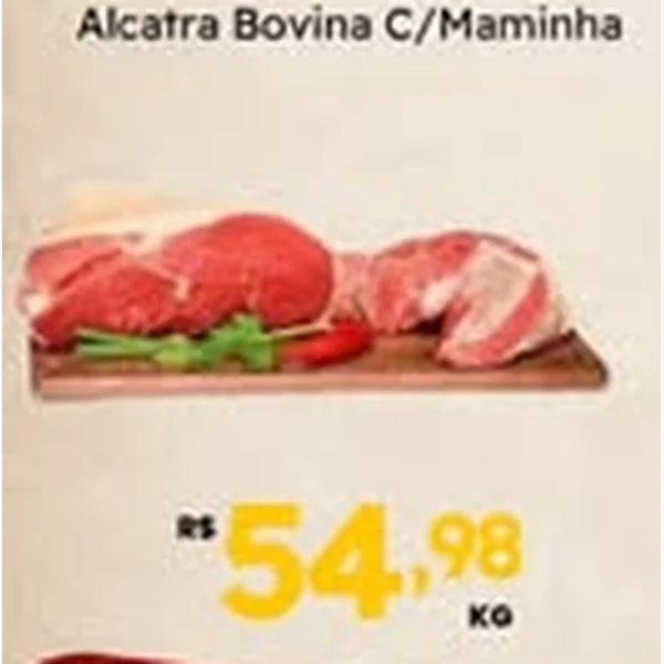 Recorte do encarte de Alcatra Bovina C/maminha