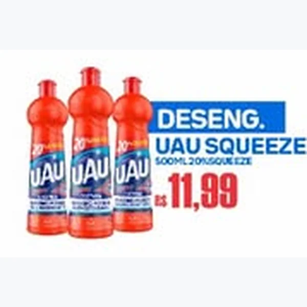 Recorte do encarte de Desengordurante Squeeze Uau 500 ml