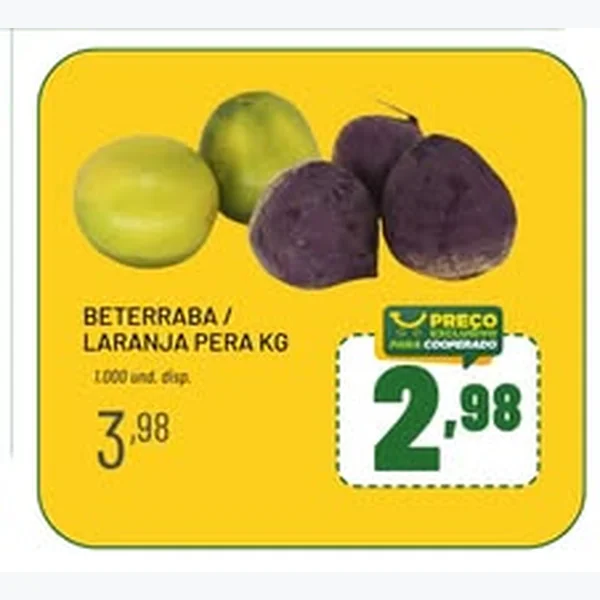 Recorte do encarte de Beterraba