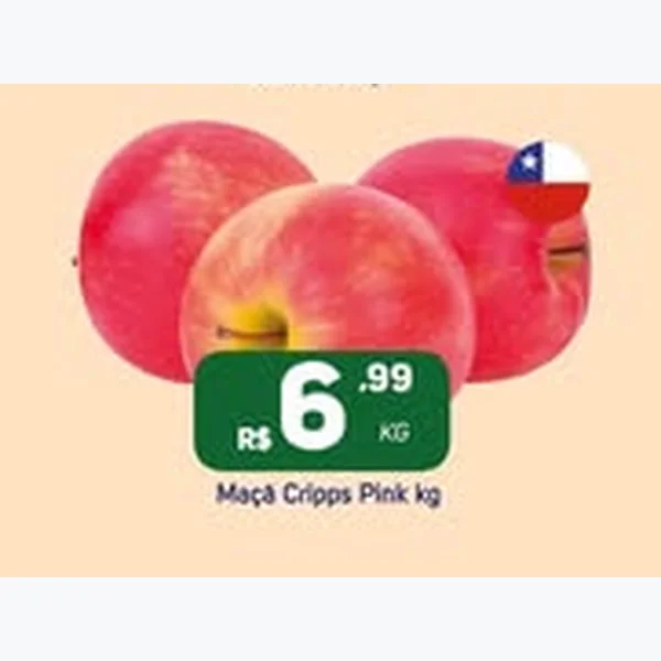 Recorte do encarte de Maçã Cripps Pink