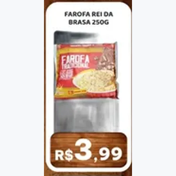 Farofa Tradicional Rei da Brasa 250 g