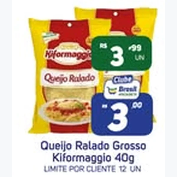 Queijo Ralado Grosso Kiformaggio 40 g