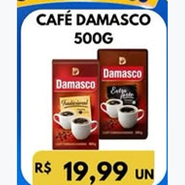 Recorte do encarte de Café Damasco 500 g