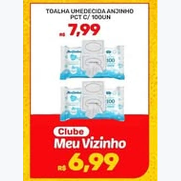 Toalha Umedecida Anjinho 100 un