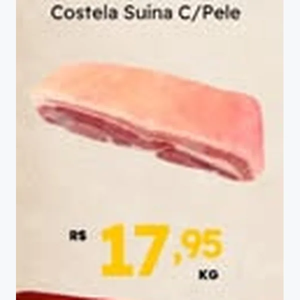 Recorte do encarte de Costela Suína C/pele