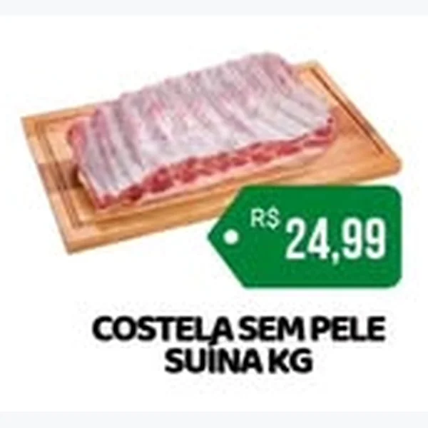 Recorte do encarte de Costela sem Pele Suína
