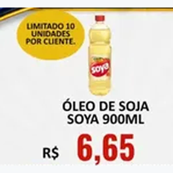 Recorte do encarte de Óleo de Soja Soya 900 ml
